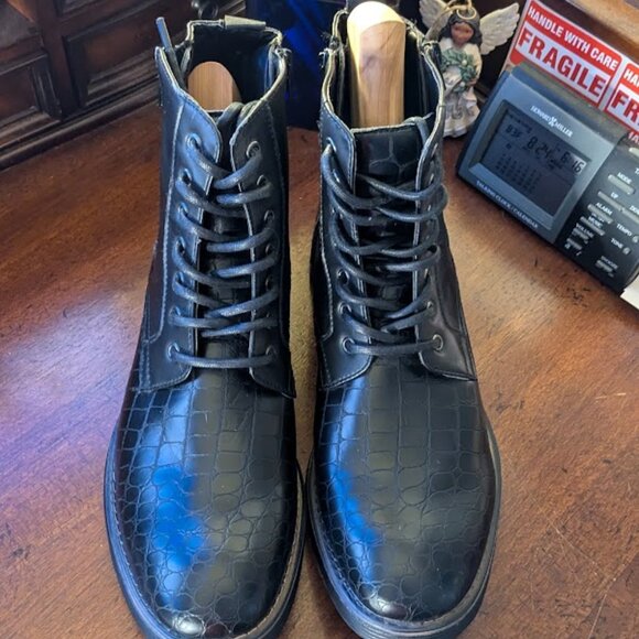 TODD WELSH BLACK BOOTS #032786/DAMIAN (NWOT) - Picture 7 of 8